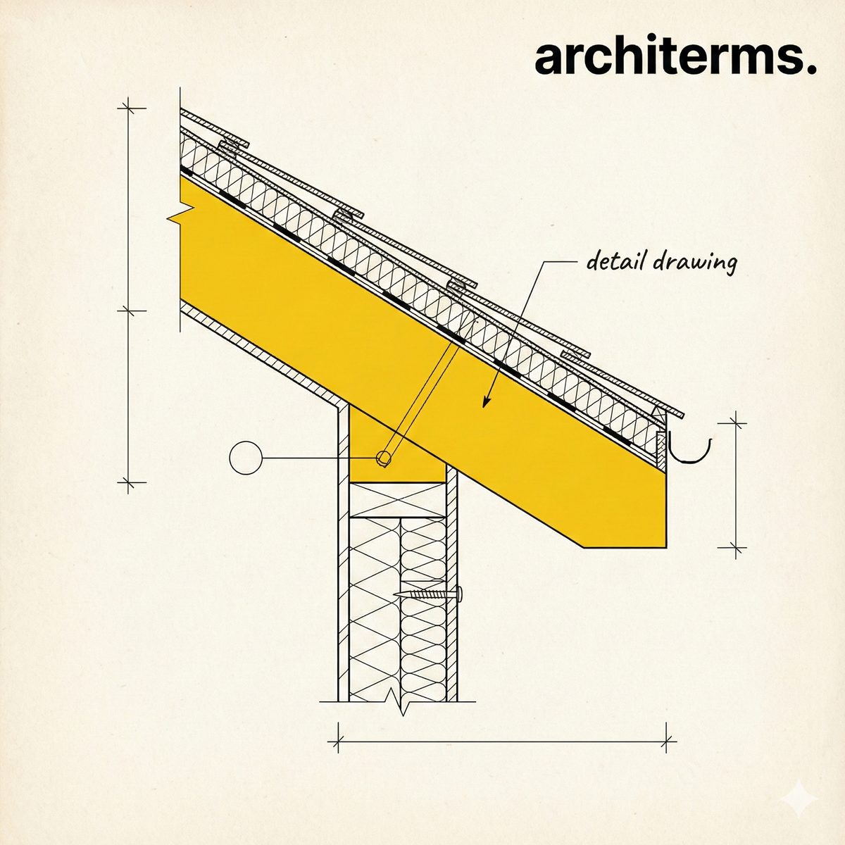 Detail Drawing — A detail drawing is a large-scale technical drawing that isolates a specific part of a building to show its materials, dimensions, and assembly with precision. It